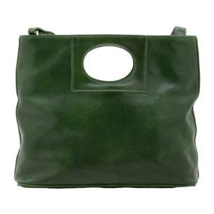 Borsa a tracolla da donna - Modello False - Vera pelle - 28.0 x 33.0 x 10.0 cm