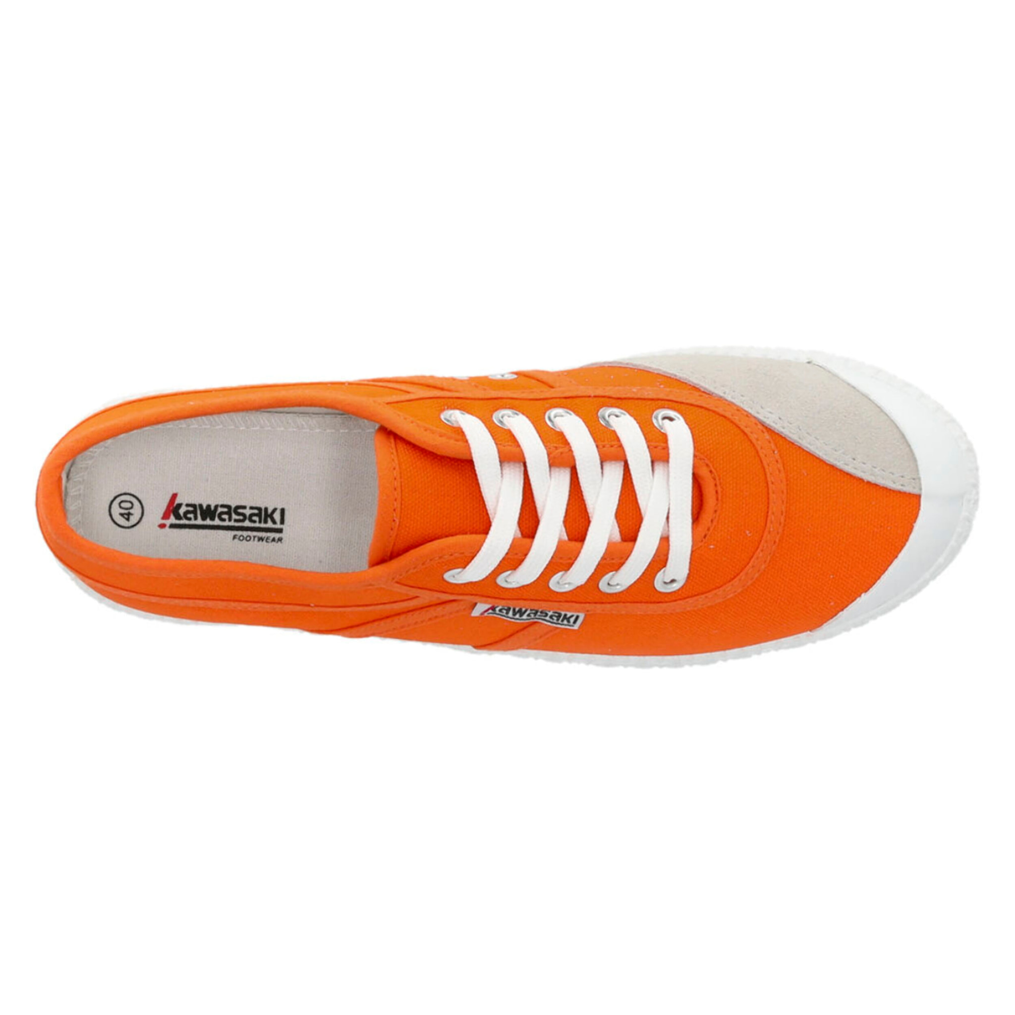 Zapatillas Sneaker para Hombre - KAWASAKI Original Canvas Shoe K192495 5003 Vibrant Orange