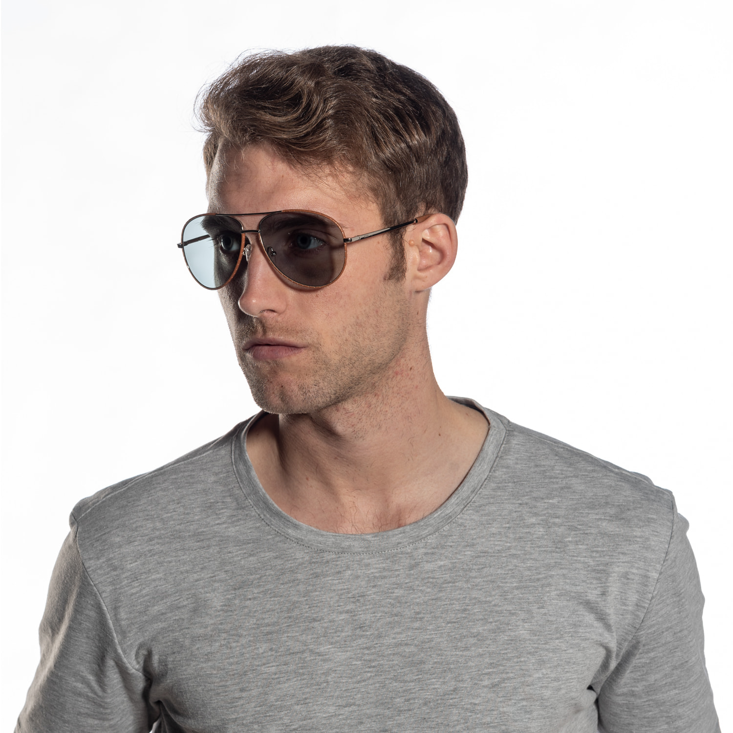 Gafas de sol OCEAN IBIZA - Trans / Violeta degradada con montura rosa transparente y patillas metálicas doradas