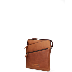 Borsa a tracolla da uomo In Vera pelle Made in Italy 13x31x3 cm