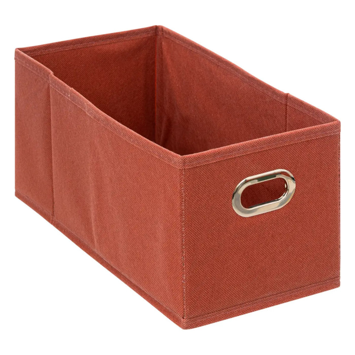 Panier tissu 15x31cm "Mix N' Modul" terre de sienne