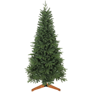 Sapin de Noël artificiel touffu grande taille H.180 cm épicéa piètement bois