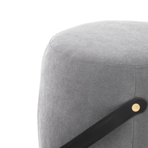 Tomasucci Pouf tapissé DRUM GRIS