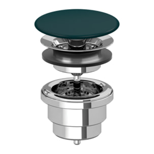 Bonde lavabo à écoulement libre Vert Teal