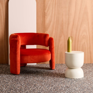 Table d'appoint, bout de canapé, table de chevet métal Ø32 x H42cm MADI