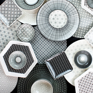 Lot de 6 assiettes à dessert, design 2, KOMAE
