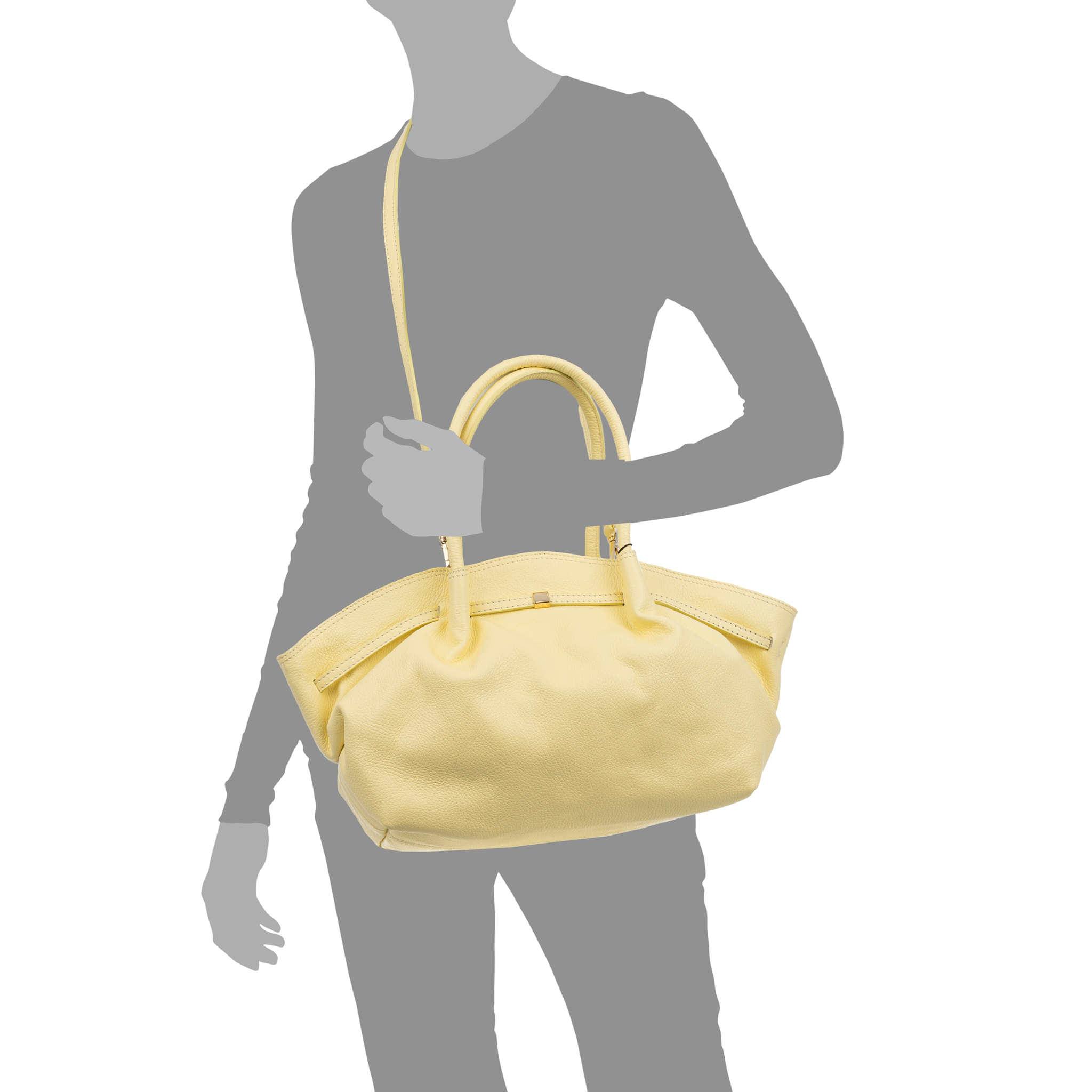 Bema Bolso Tote Mujer. Piel auténtica Dollaro
