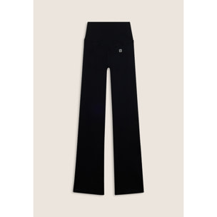 Leggings sportivi seamless a zampa con vita altissima