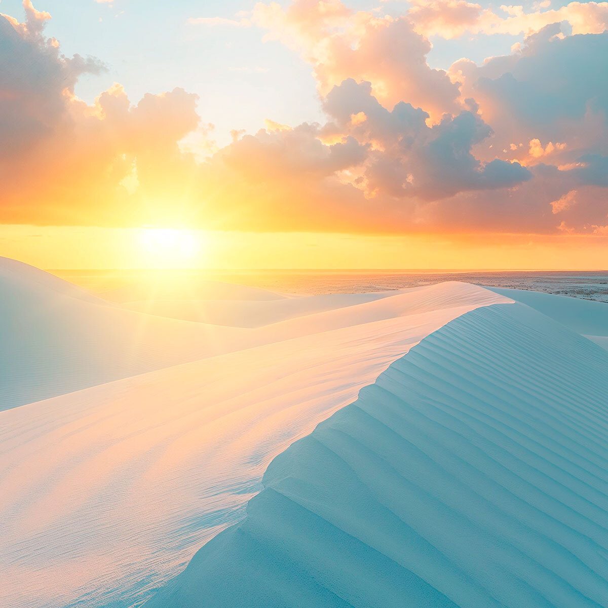 Papier peint dunes au brésil sous le sunset Intissé