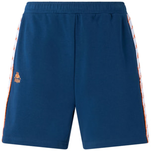Kappa - Pantaloni Corti Uomo Blu - 222 Banda Oviedo