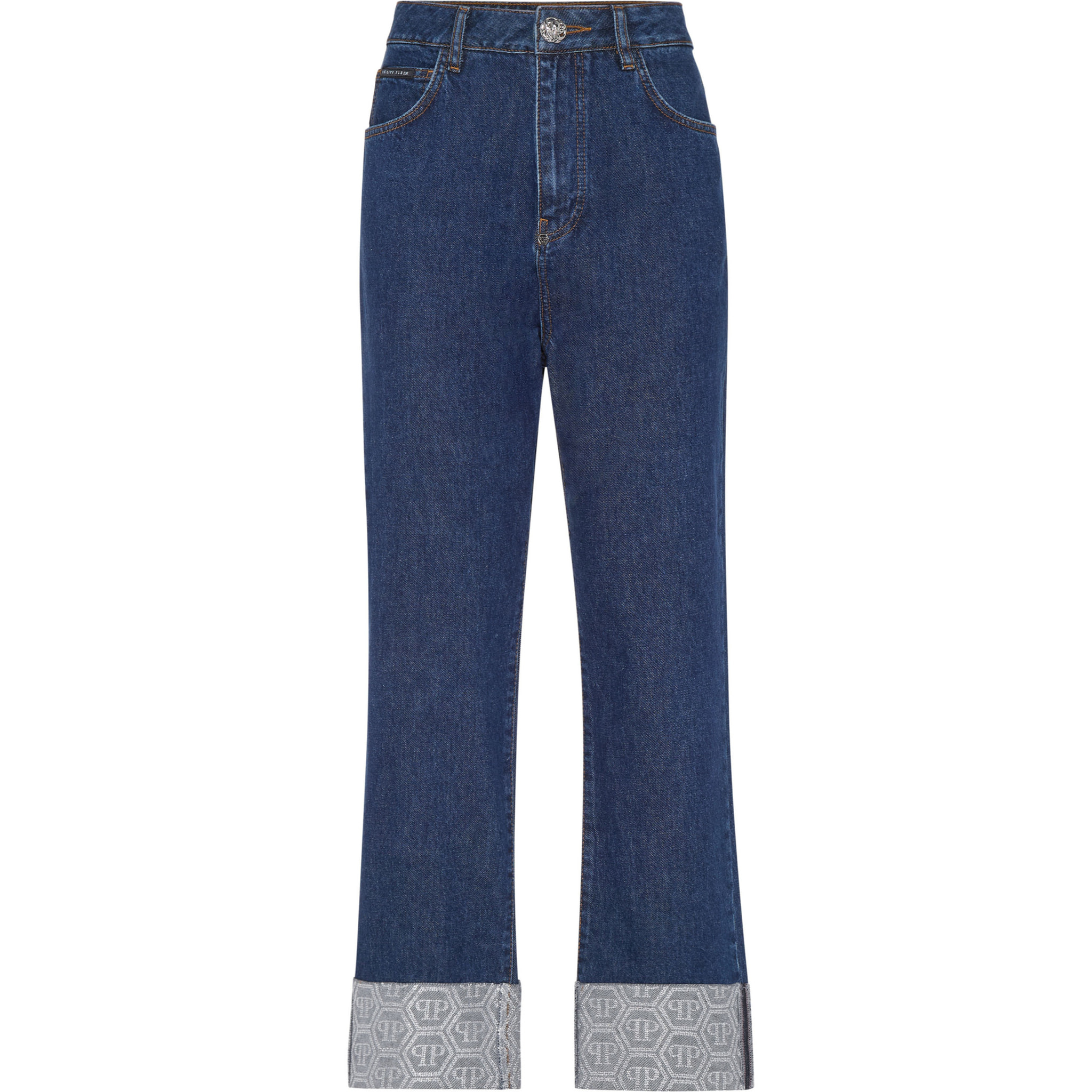 PHILIPP PLEIN Denim Trousers Loose Fit MONOGRAM