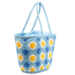 Basento Borsa a spalla Donna. Realizzato in cotone tessuto a mano.