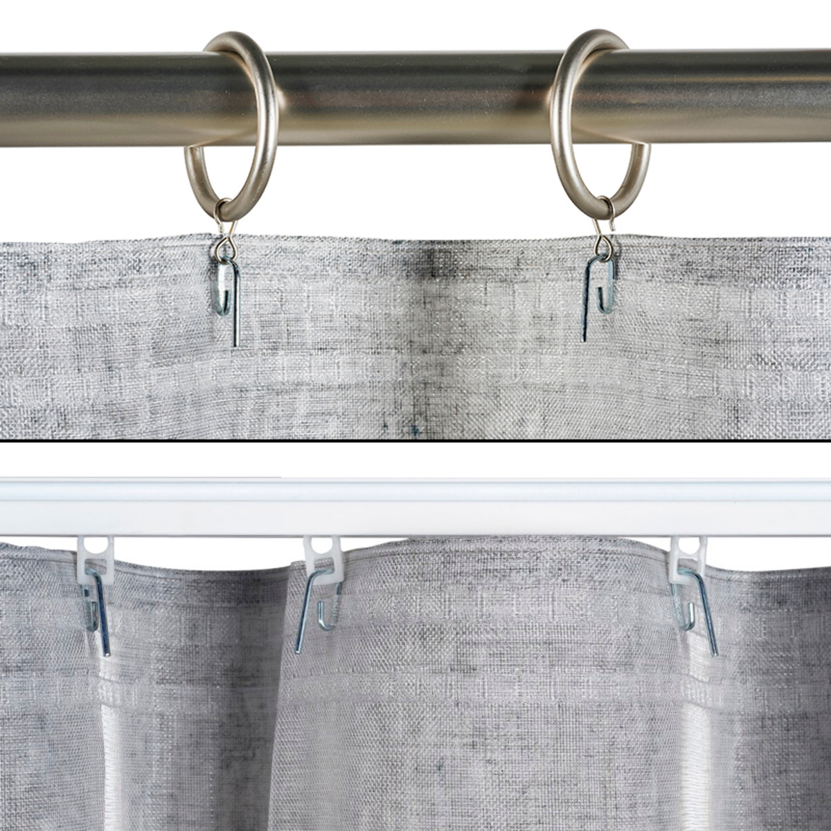 Cortina de cinta LINUM XXL Gris