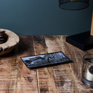Vide Poche - HOME DECO FACTORY - Black Forest - Design Moderne - Noir et Blanc
