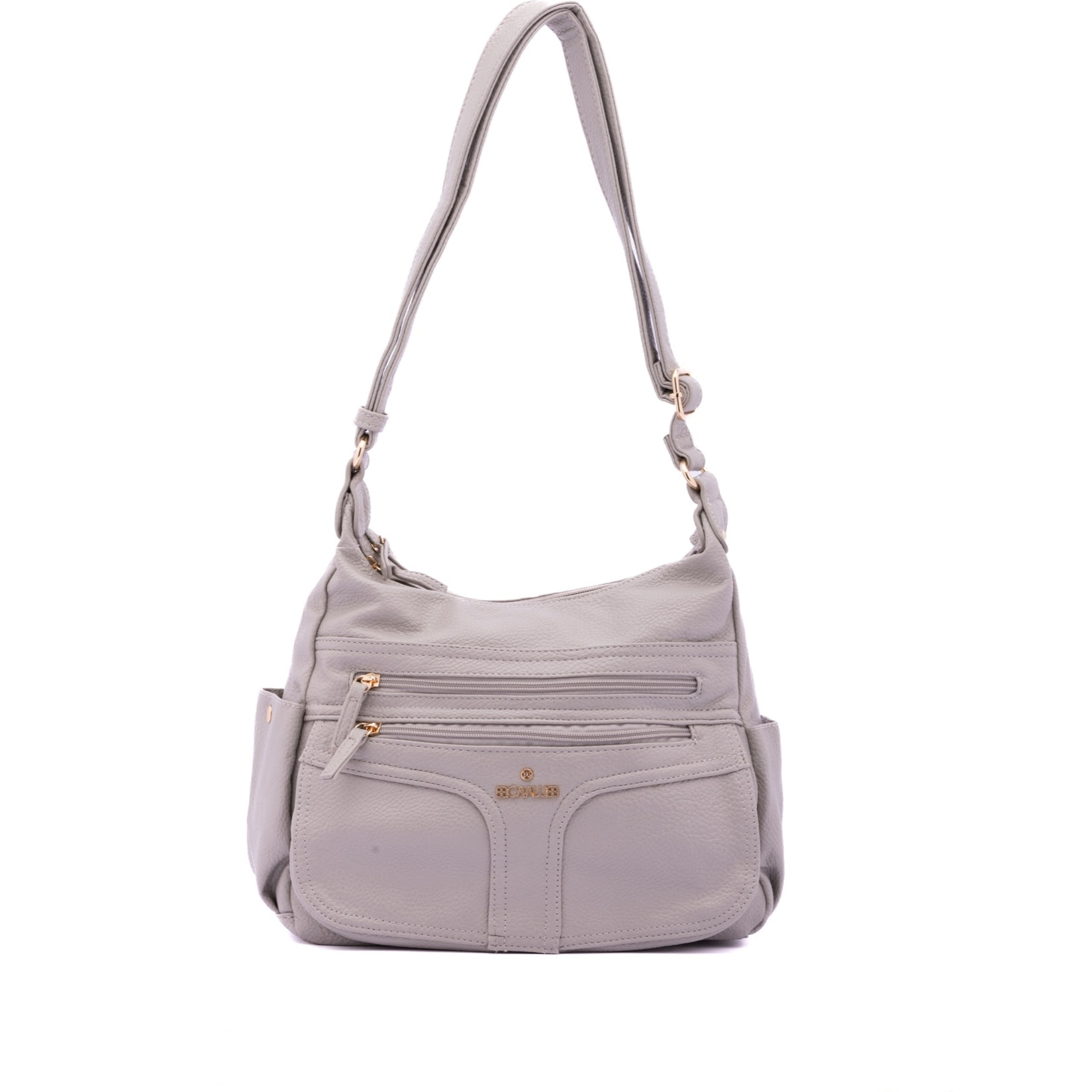 Borsa a spalla da donna - Modello False - Ecopelle - 33.0 x 25.0 x 14.0 cm