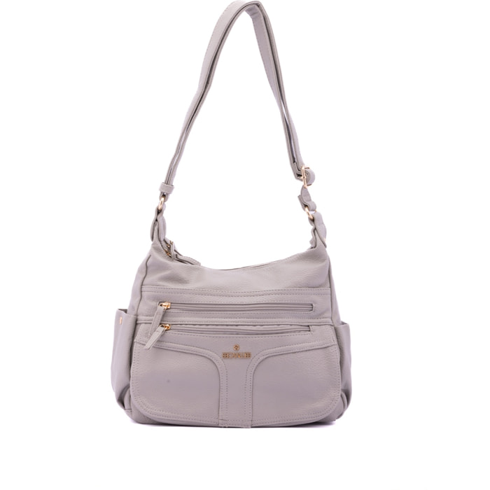 Borsa a spalla da donna - Modello False - Ecopelle - 33.0 x 25.0 x 14.0 cm