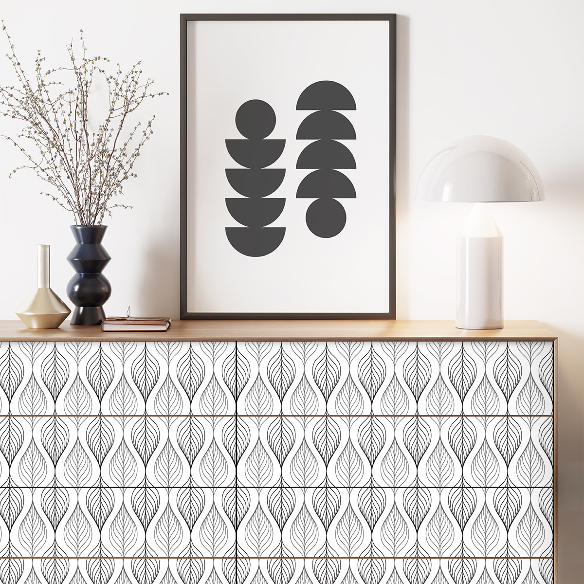 Sticker meuble scandinave gustasd 60 x 90 cm