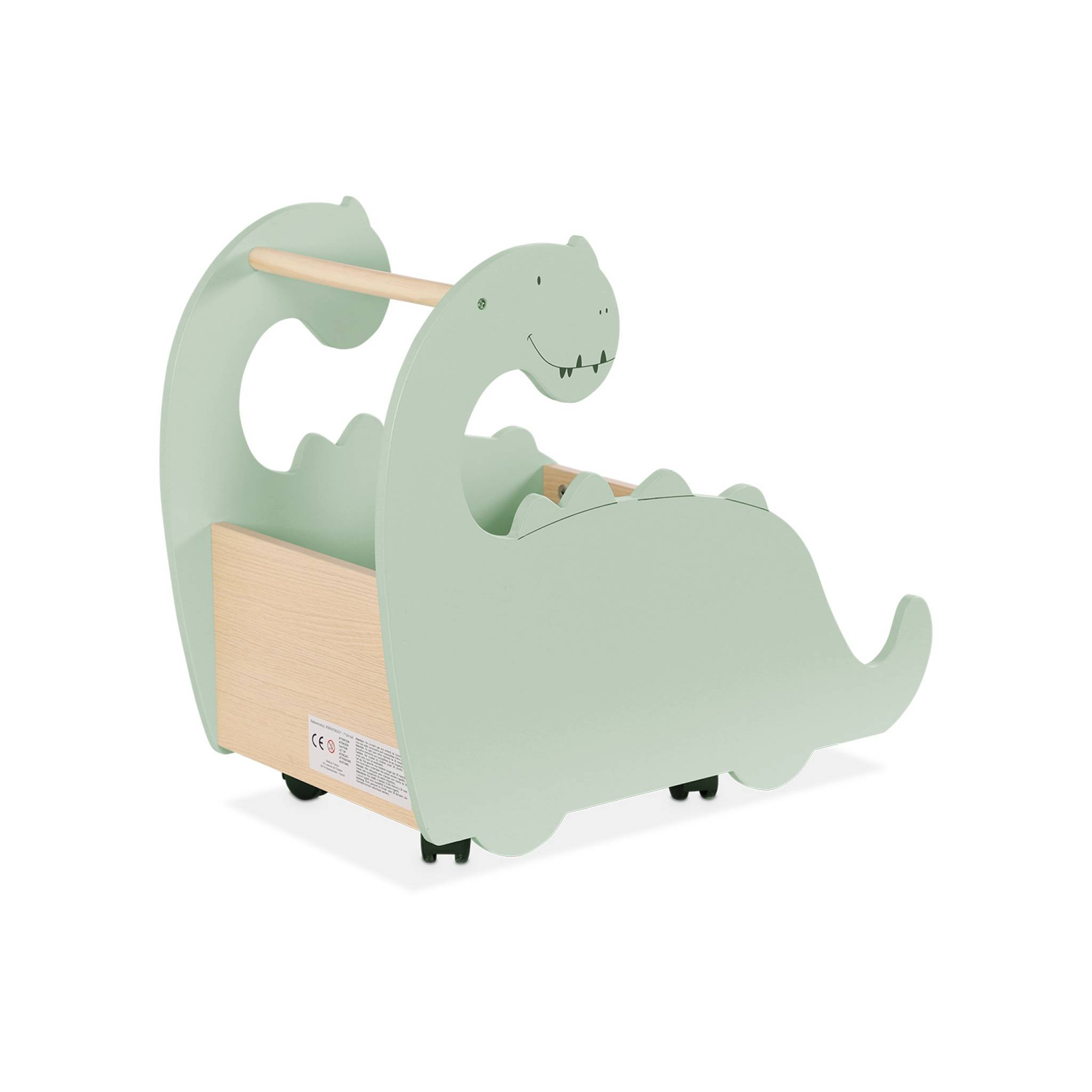 Coffre à jouets avec roulettes. pour enfant dinosaure