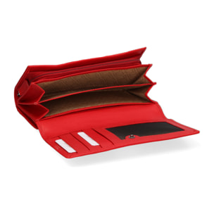 Portafoglio da donna In Vera pelle Made in Italy 17x10x4 cm