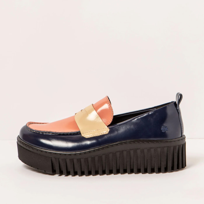 Zapatos 1530S NAPPA SHINNY NAVY-FLAMINGO/BRIGHTON color Navy-flamingo