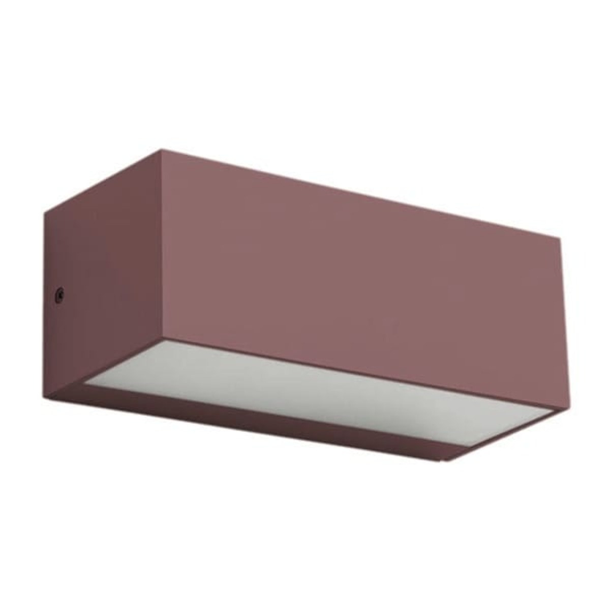 FORLIGHT Ara aplique exterior rectangular marrón para bombilla E27