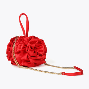 Borsa floreale satin