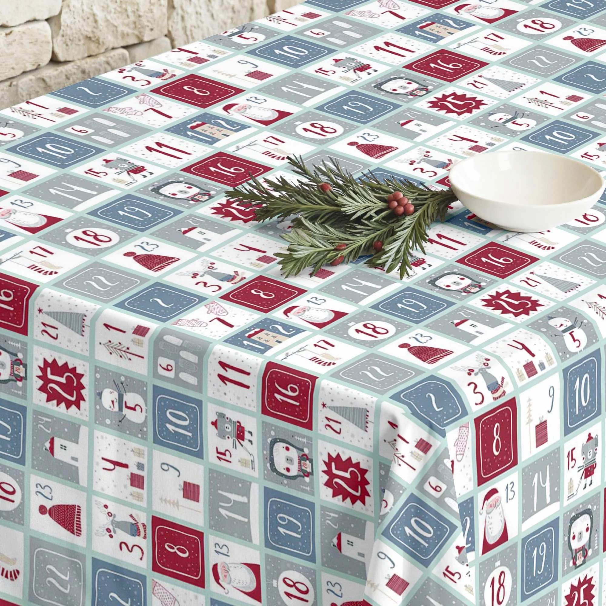 Nappe en résine Anti-tâches Merry Christmas 62