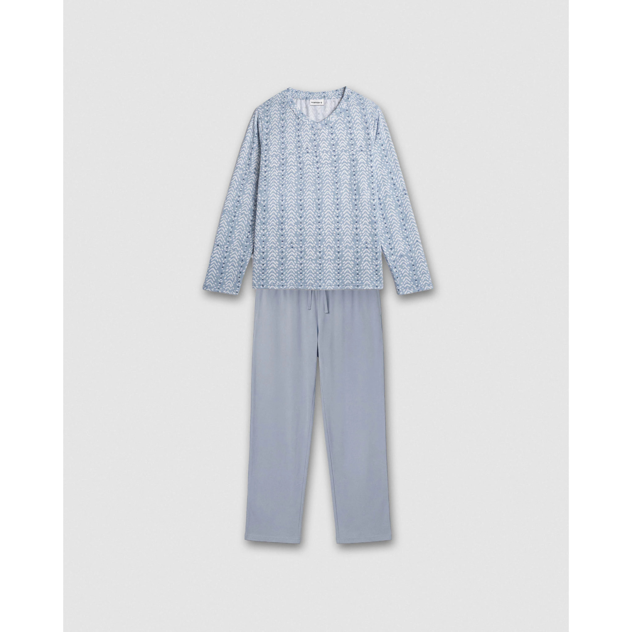 Pijama largo suave zuberi índigo