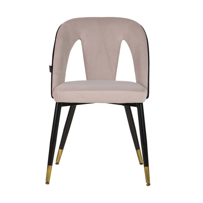 Silla Velvet Gris Stowe 49x54x82 Cm
