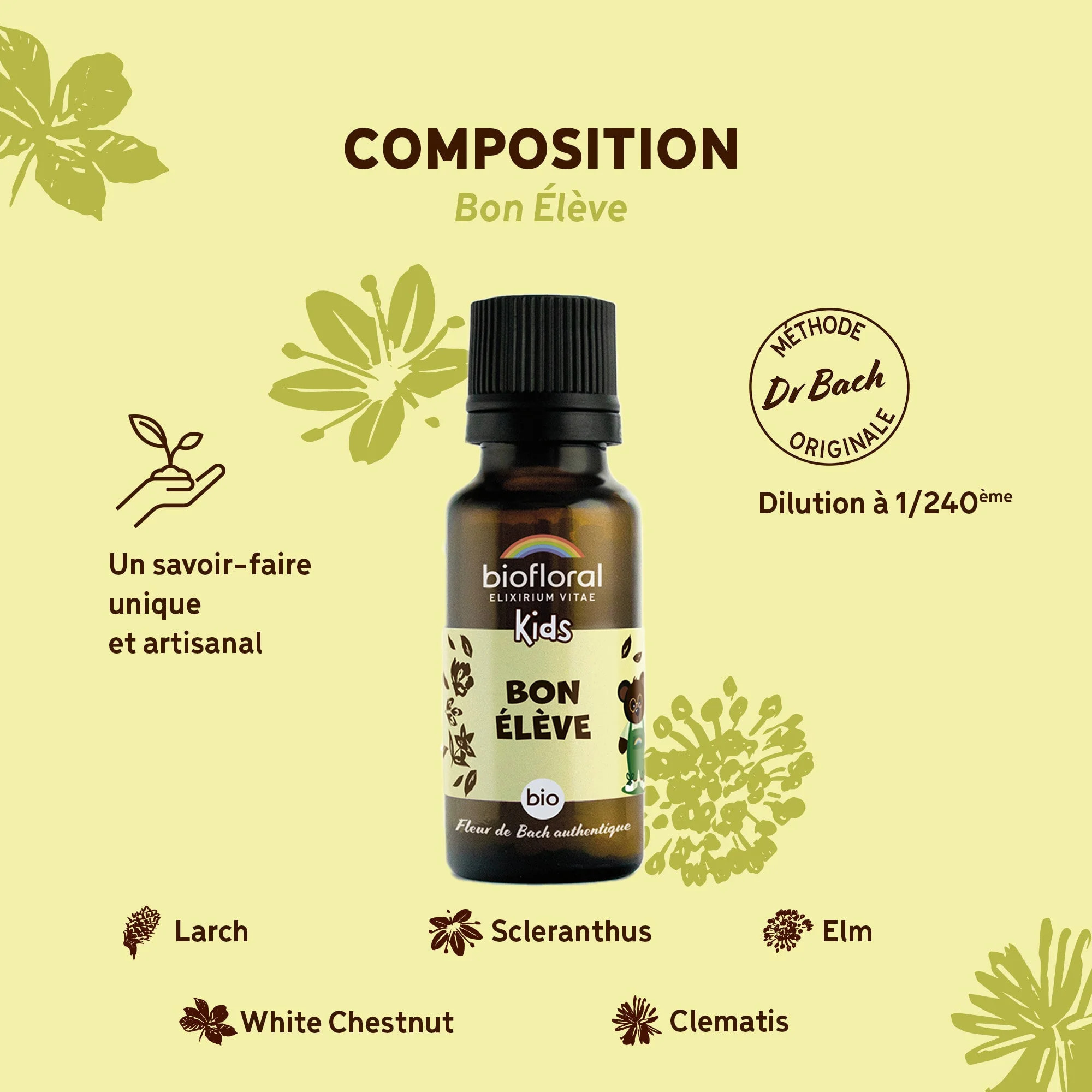 Biofloral - Bon élève - Bio - 19,5 gr