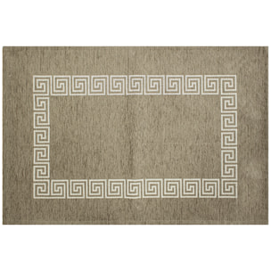 TAPPETO DA CUCINA DIS.CIPRO COL. GRIGIO CALDO 57X240 CM CON ANTISCIVOLO