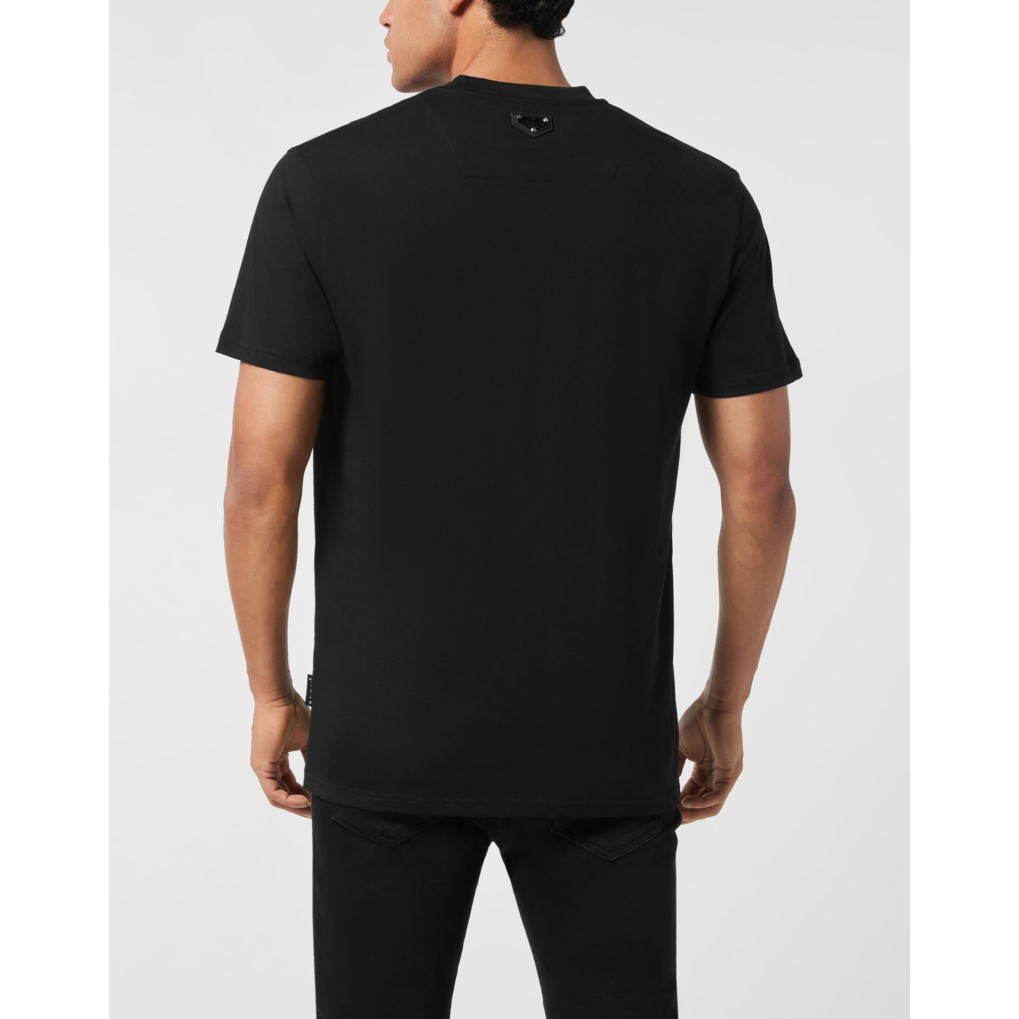 PHILIPP PLEIN Camiseta de cuello redondo y manga corta SMILE