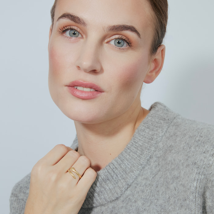 Anillo LUX BY LUX acabado oro 18k