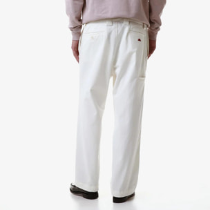 Pantaloni Robe di Kappa Uomo Bianco Robe Giovani Mebsuta Peached