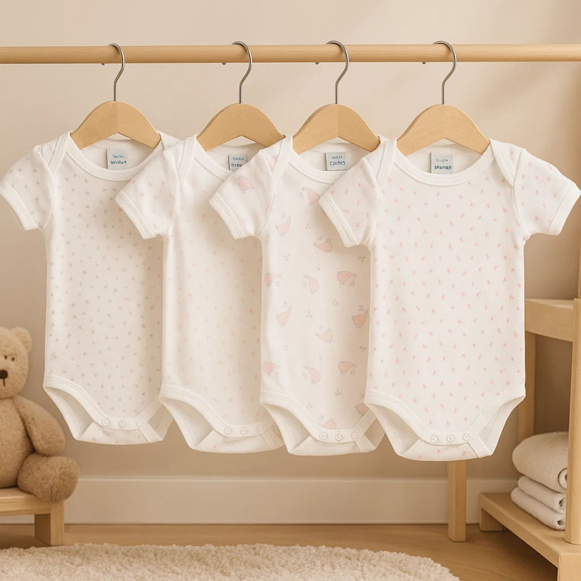 Pack 4 Body Basico Manga Corta