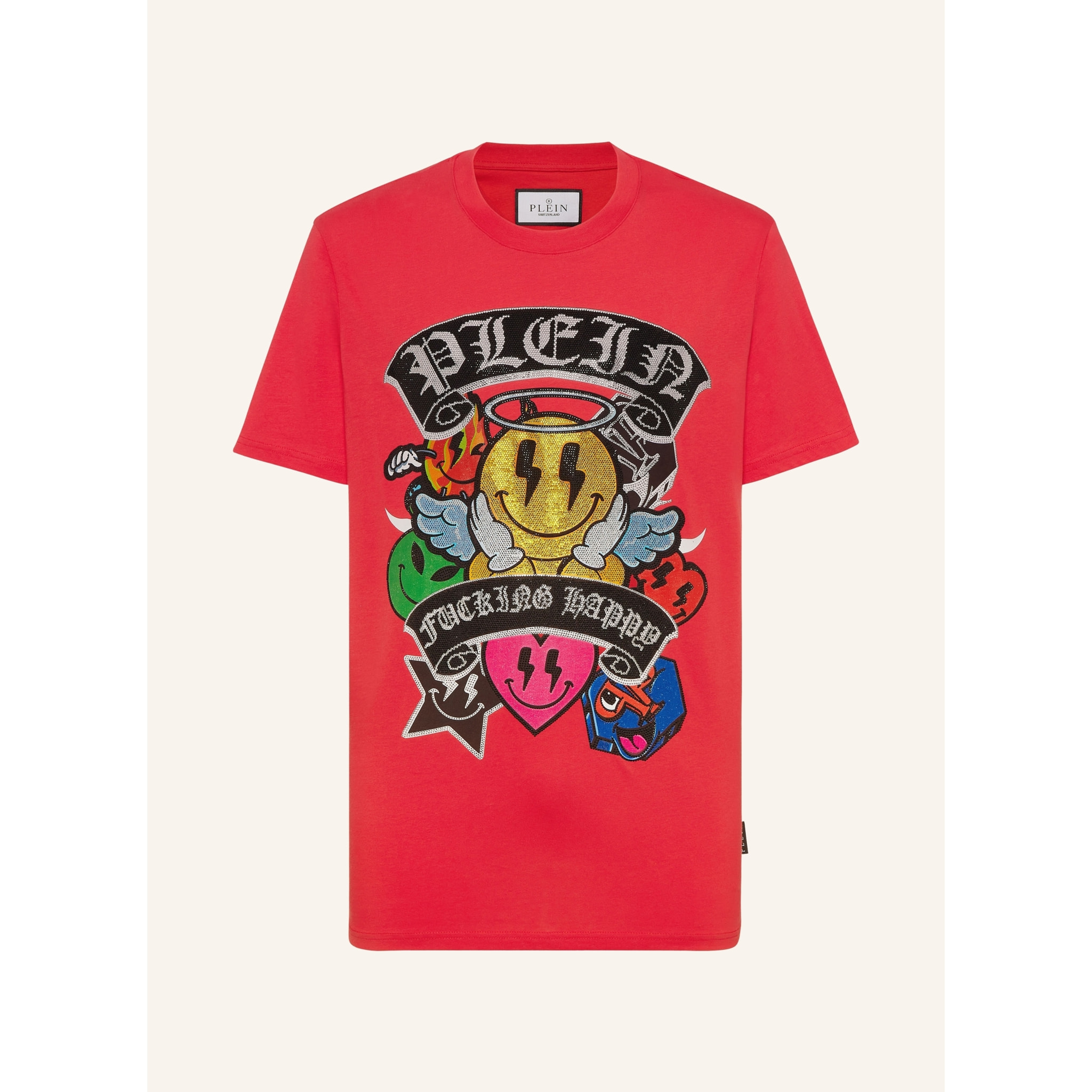 PHILIPP PLEIN Camiseta Cuello Redondo SMILE