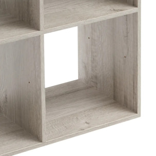 Étagère 4 cases "Mix N' Modul" effet chêne gris