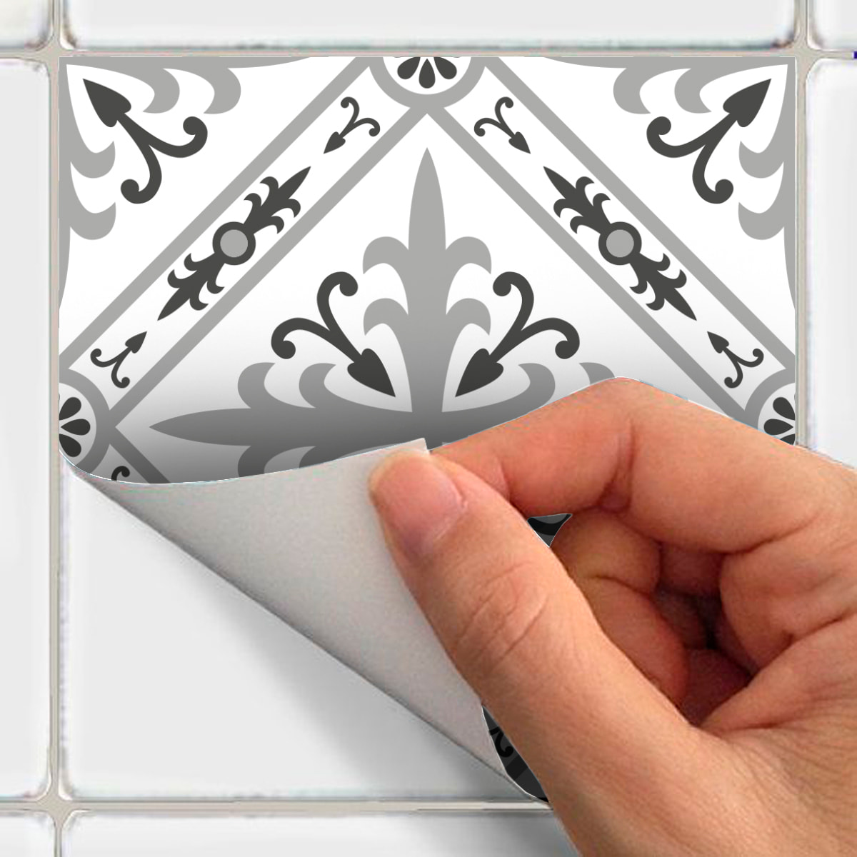 Stickers muraux - Sticker Mural Carrelage adhésif Cuisine Salle de Bain - 30 STICKERS CARRELAGES AZULEJOS LOLA