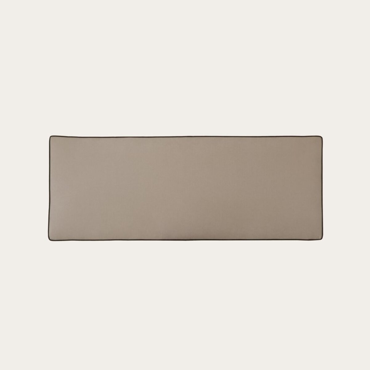 Tête de lit tapissée Madary -bois/panneau particules / mousse pu/ textil-couleur beige 165 x 60 x 4 cm