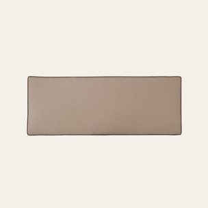 Tête de lit tapissée Madary -bois/panneau particules / mousse pu/ textil-couleur beige 165 x 60 x 4 cm