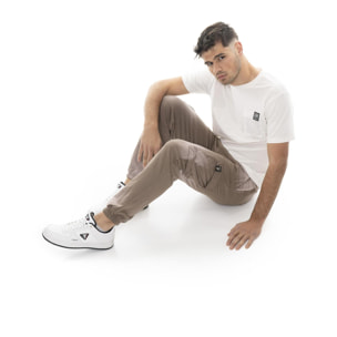 Pantalone cargo da uomo in felpa con elastico al fondo, Leone 1947 Vintage Dept.