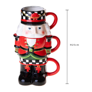 Babbo natale schiaccianoci - Pezzi 1 - NERO - Bianchi Dino SpA