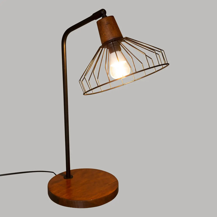 Lampe "Cafe" en métal H47cm noir