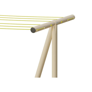 Etendoir à linge extérieur Trigano Windy Ivoire - 60m de fil