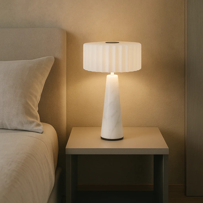 Lampe de table marbre BLOK H30CM