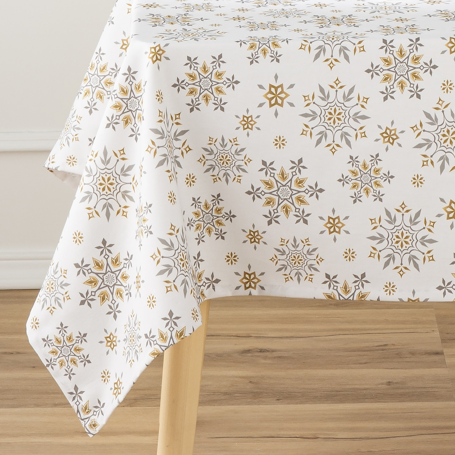 Nappe nöel anti-tâches 100% coton JINGLE