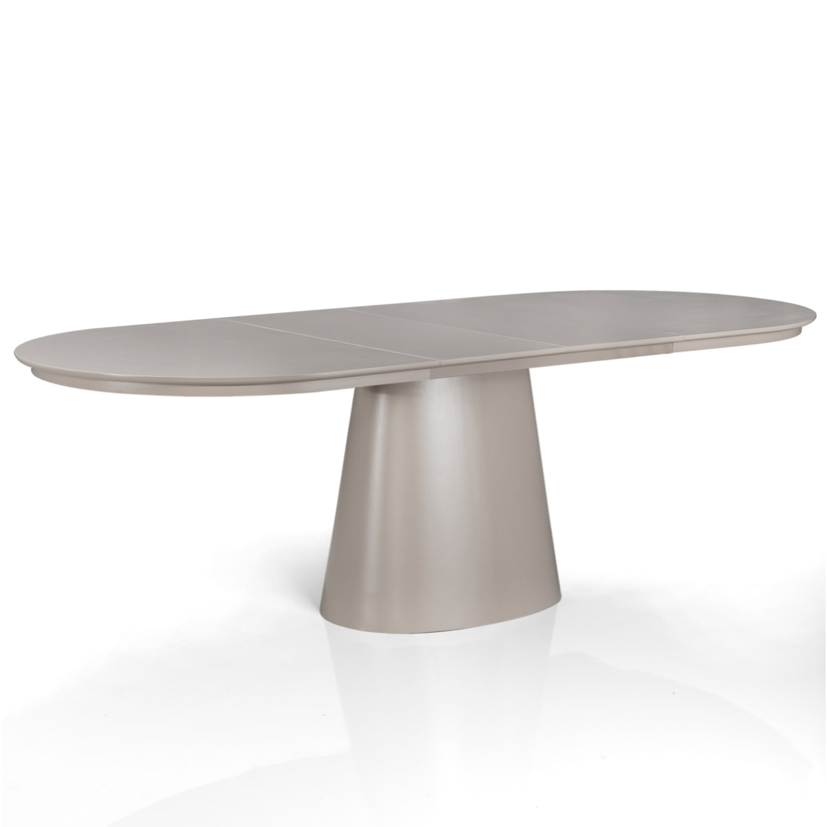 Table à manger extensible Tomasucci RAUMA, en MDF, taupe, 160/200/240 × 100 × 75,5 cm