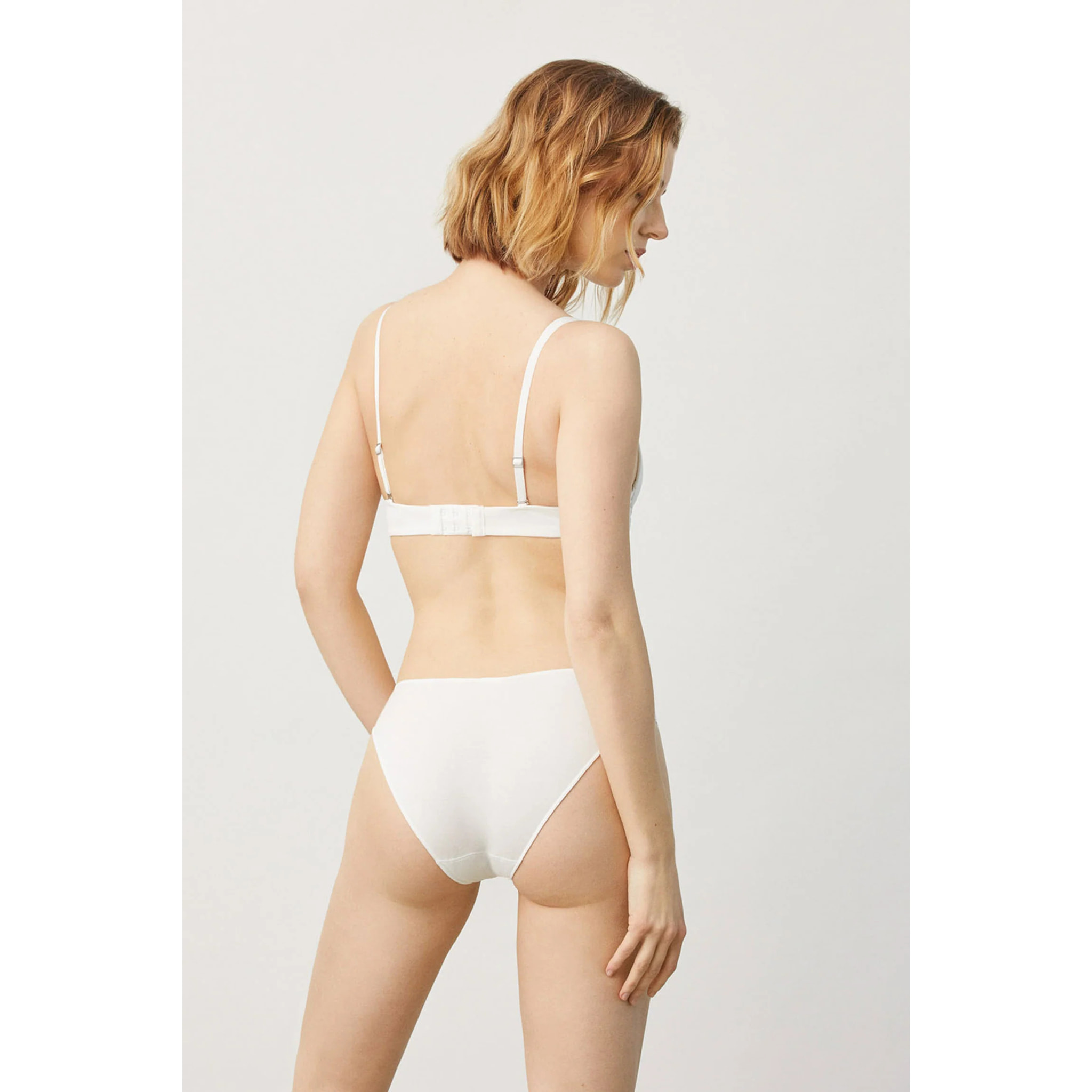 Mini slip in cotone bianco