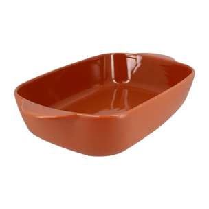 Plat à four en grès terracotta 38x23cm OCTAVE