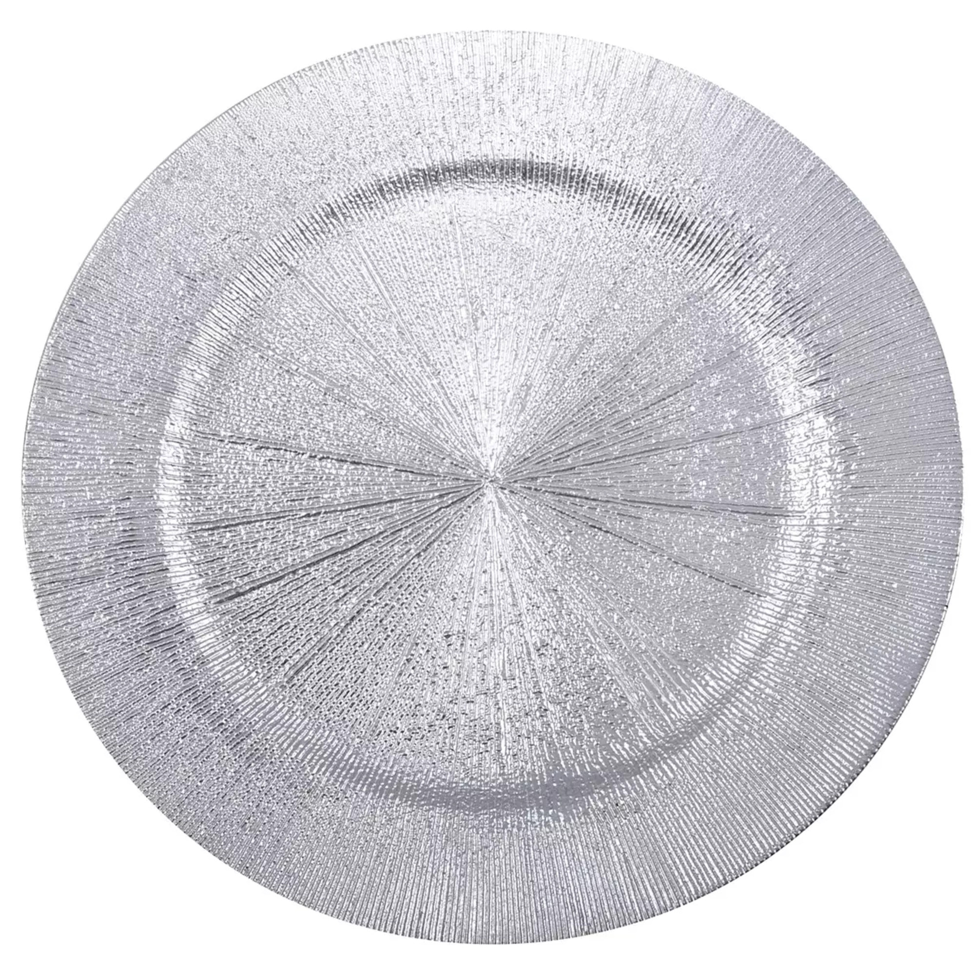 Lot de 6 Dessous d'assiette terra argent